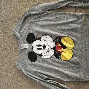 Grey Mickey Mouse crewneck